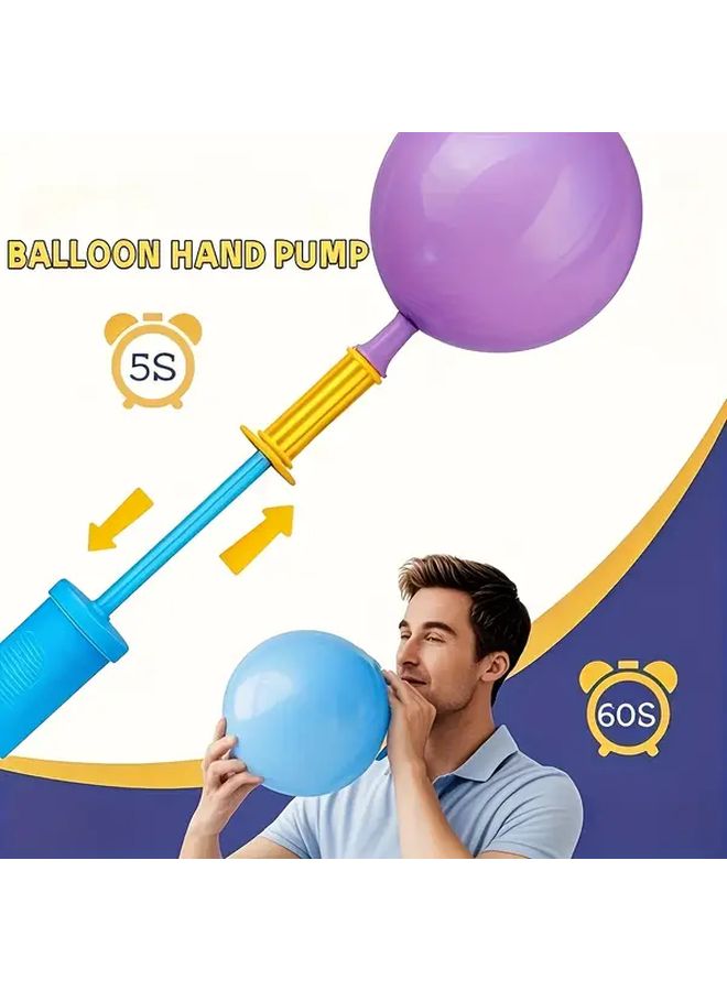 2pcs Blue Manual Air Pump For Sports Balls Tires Toys Portable Hand Pump - Image 2